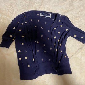 American Eagle Polka Dot Cardigan 3 Quarter Length